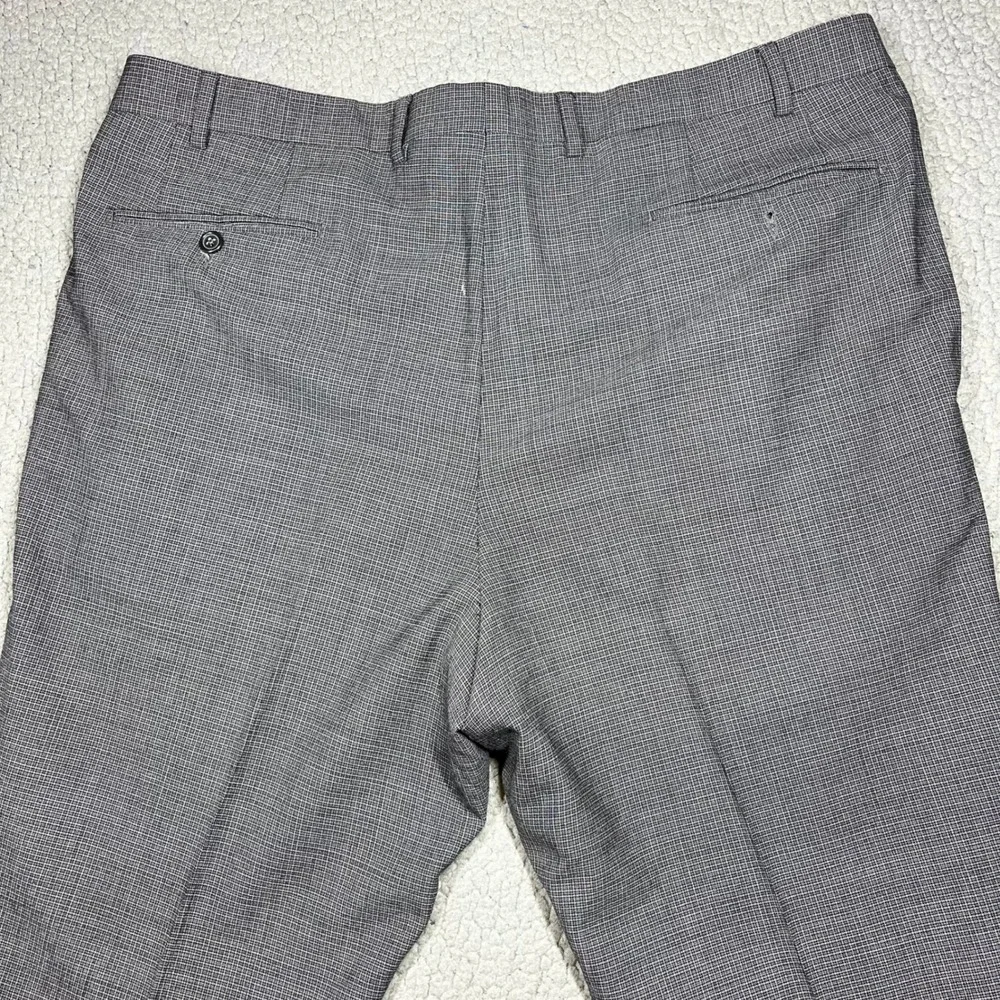 Santorelli Romeo Mens 40 Grey Virgin Wool Flat Front Dress Pants Italy F14T-351